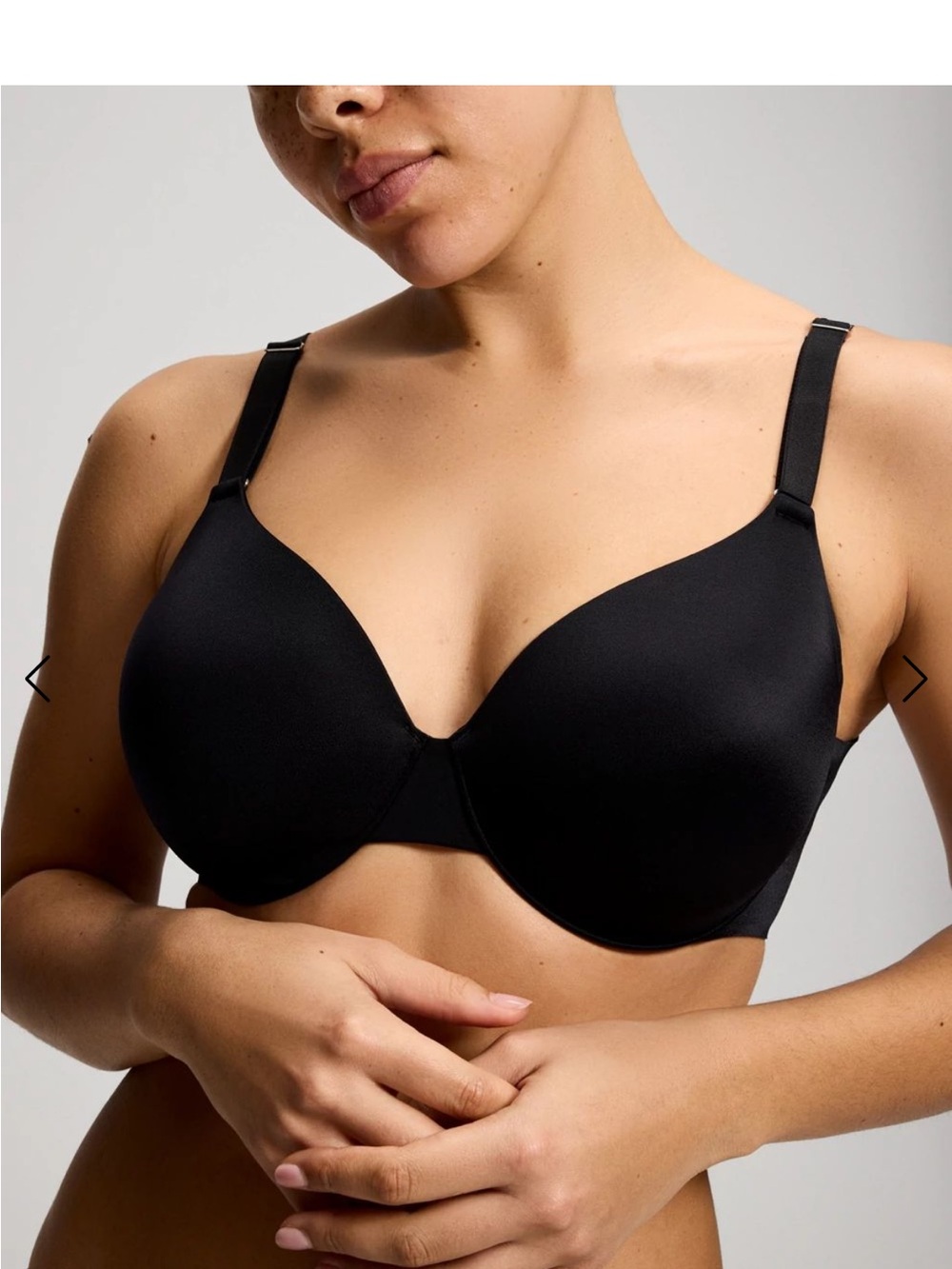 Soma Vanishing Back Full Coverage Bra - Black - Size 38C